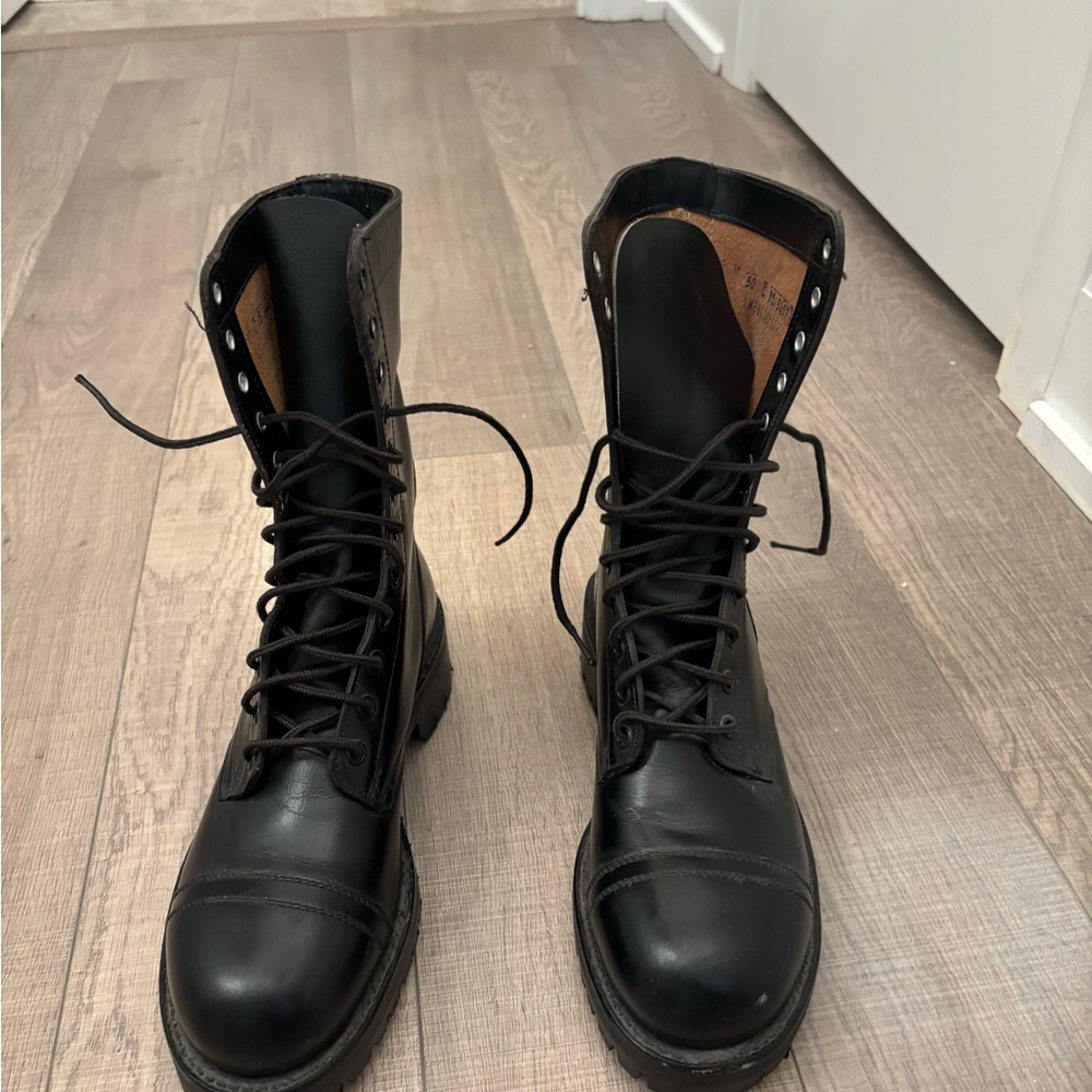 Classic Black Leather Boots